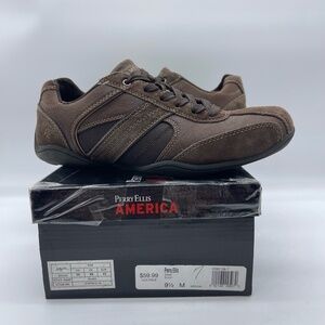 Perry Ellis America Blake Men's Size 9.5 Shoes A10F381A-18 Brown Casual Sneakers